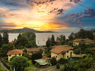 Images of beautiful lakes of North Italy